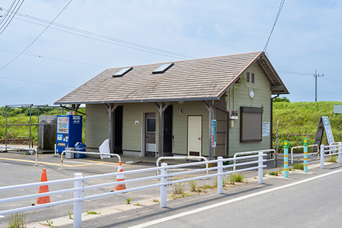作田海水浴場の公衆トイレの画像