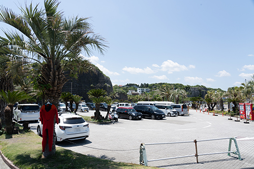 太東海水浴場の無料駐車場の画像